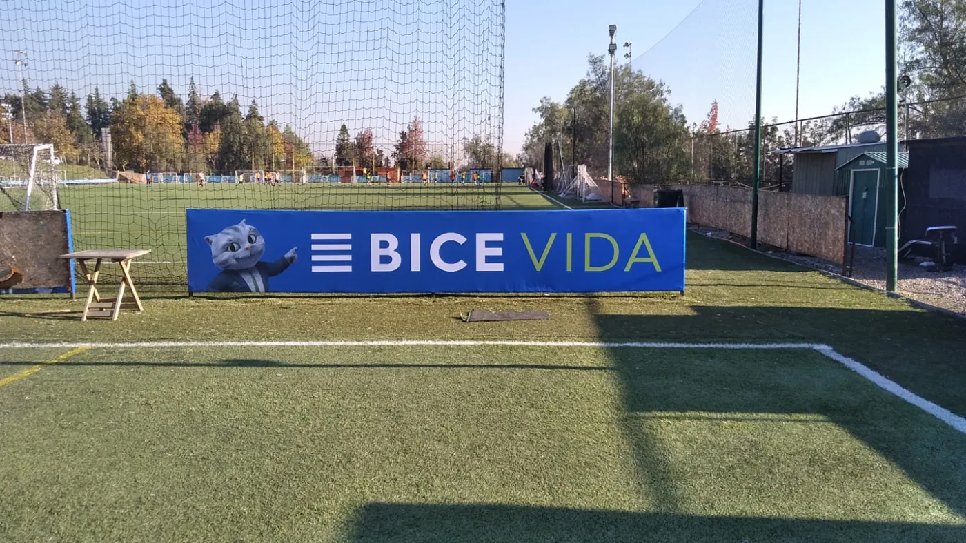 BICE Vida · Presencia de marca en la cancha